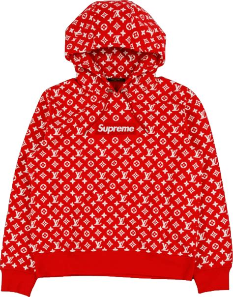 supreme x louis vuitton box logo hooded sweatshirt red fake|louis vuitton red hooded sweatshirt.